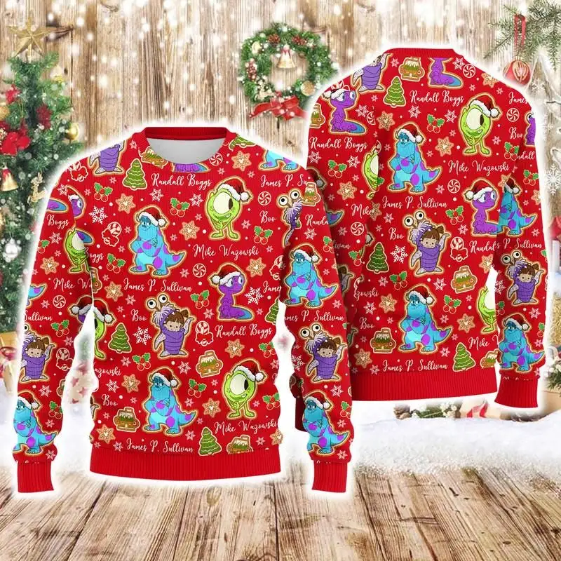 Monsters Inc Gingerbread Christmas Shirt Disney Family Matching