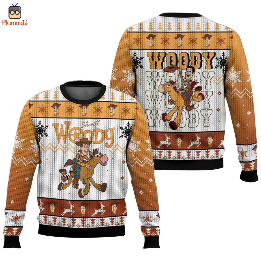 Toy Story Woody Ugly Christmas Shirt for Adults
