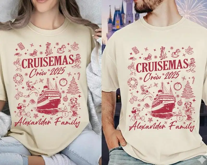 Disneyland Cruisemas Crew 2025 Christmas Shirt