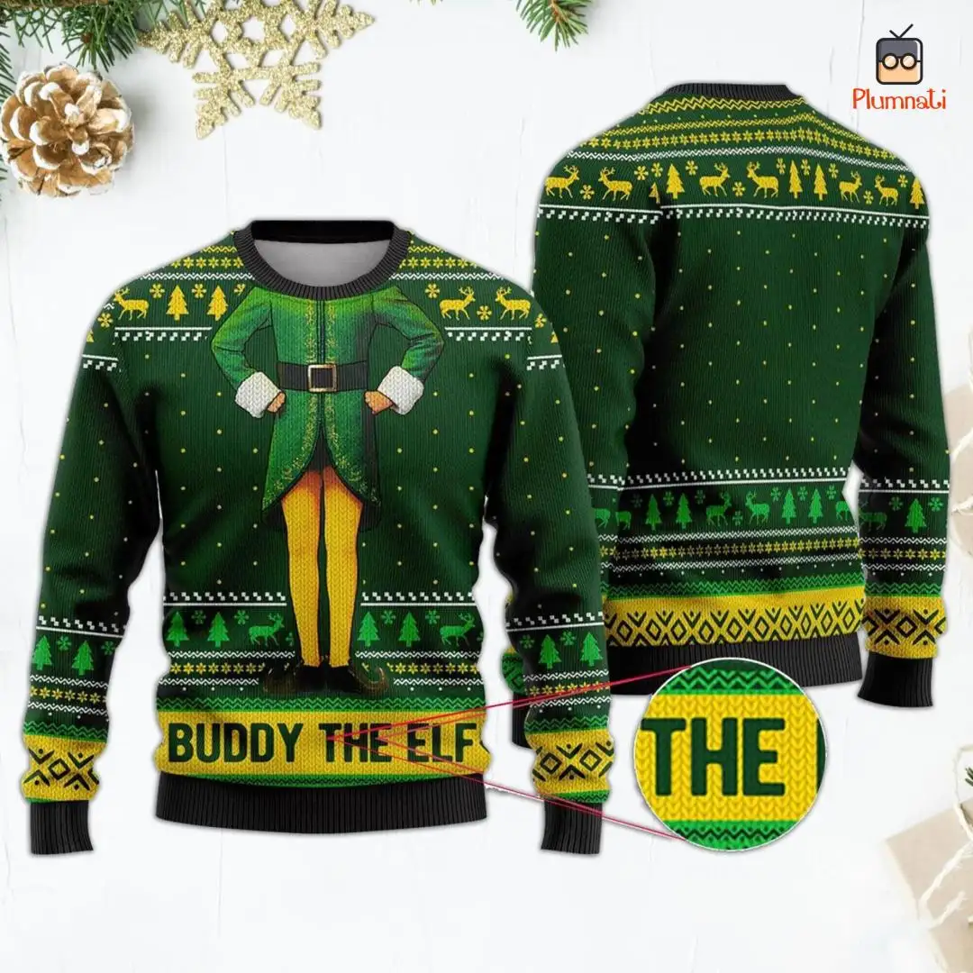Buddy The Elf Ugly Christmas Shirt | OMG I Know Him