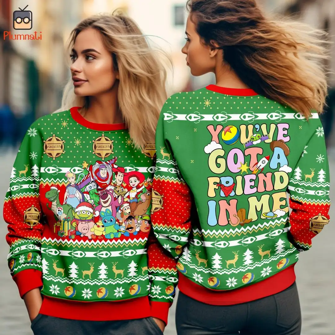 Disney Ugly Christmas Shirt with Toy Story Friend Design