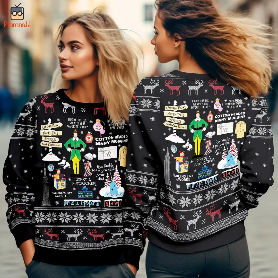 Buddy the Elf Ugly Christmas Movie Shirt