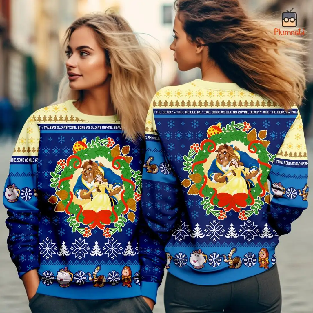 Disney Princess Belle Ugly Christmas Shirt