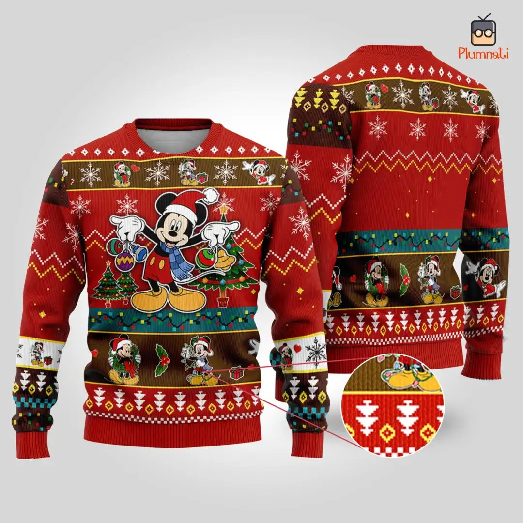 Disney Mickey Ugly Christmas Party Shirt