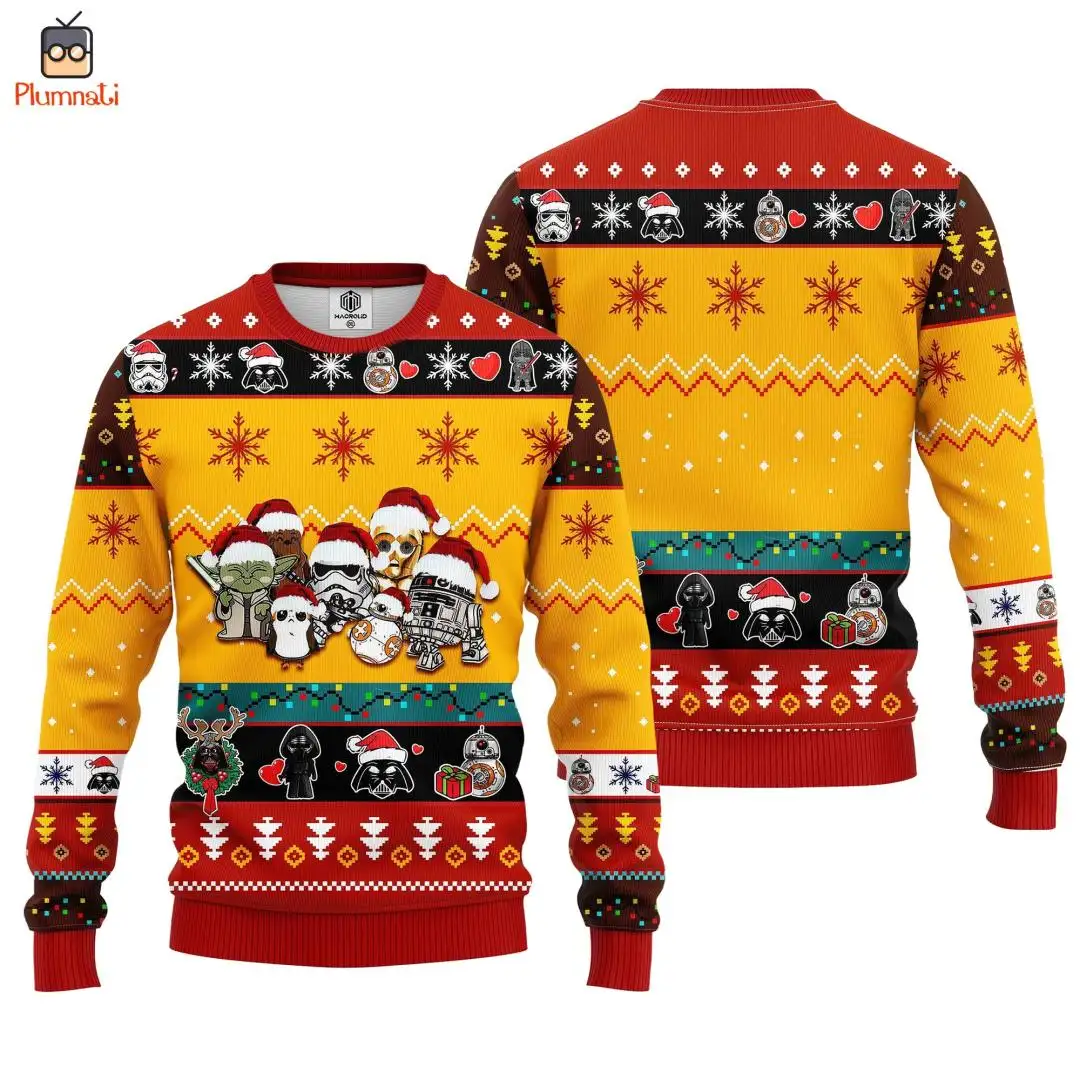 Star Wars Ugly Christmas Shirt | May The Force Holiday Shirt