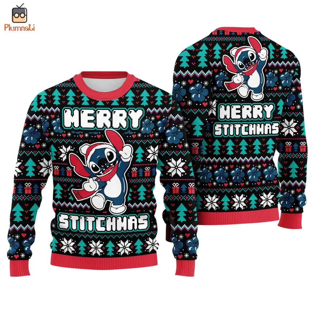 Stitch Ugly Christmas Sweater Shirt for Disney Fans