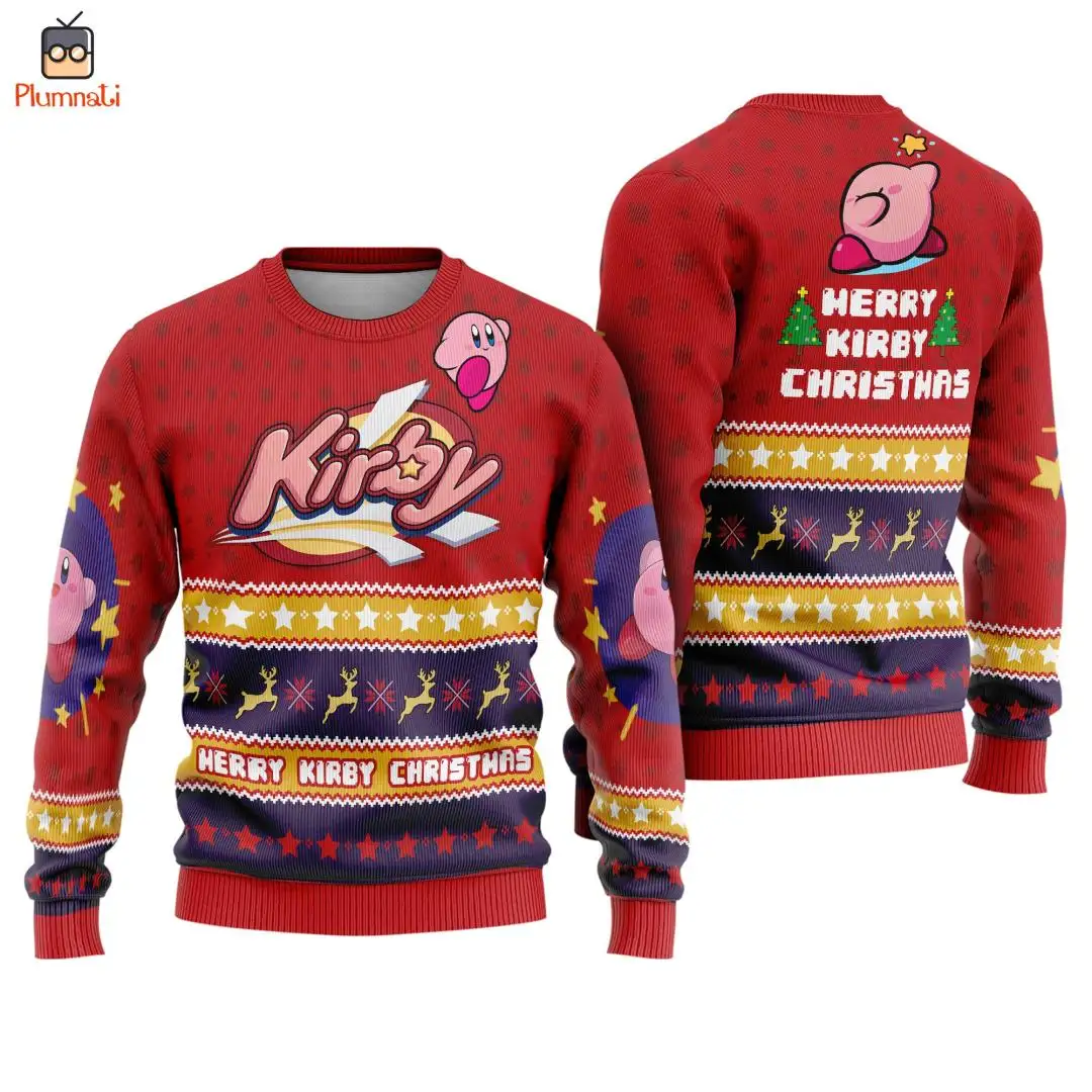 Kirby Ugly Christmas Sweater Shirt for Video Game Fans