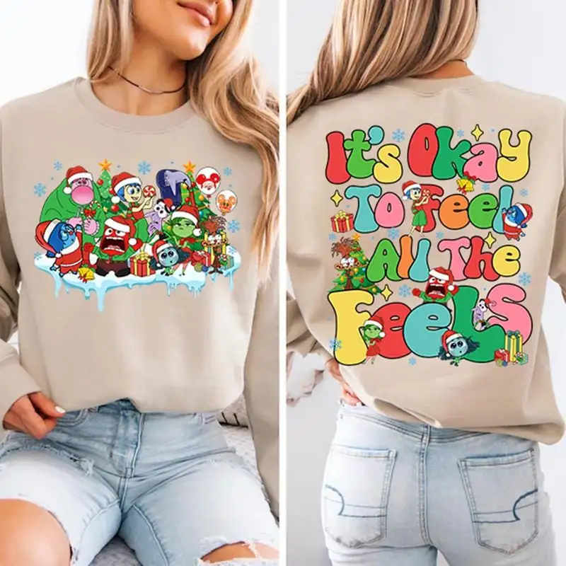 Disney Inside Out Characters Christmas Shirt For Disneyland Trip