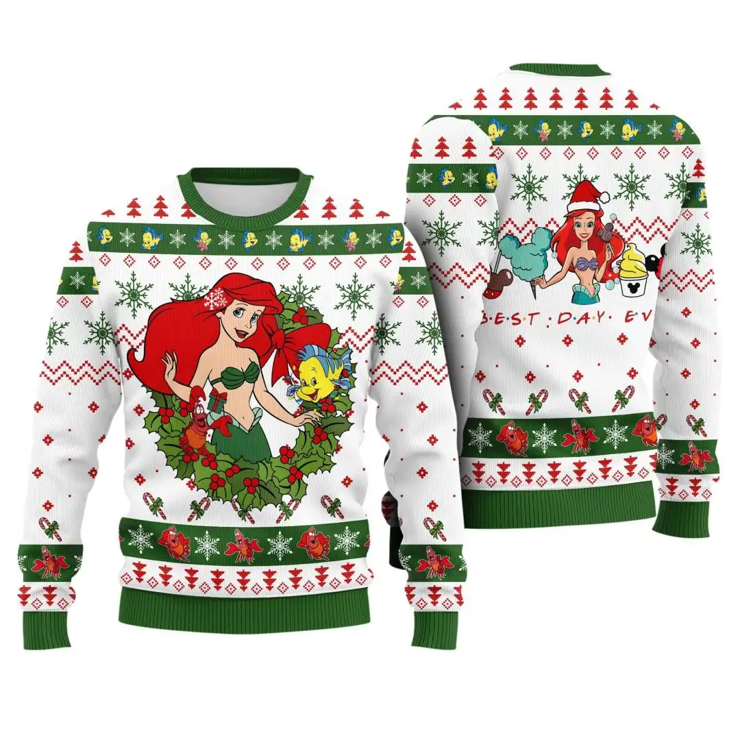 Disney Little Mermaid Ugly Christmas Shirt