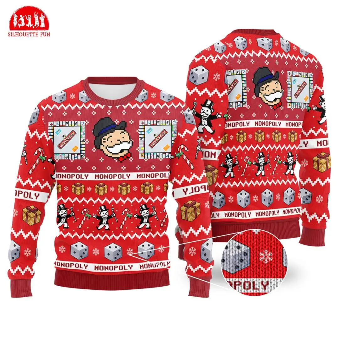 Monopoly Game Christmas Ugly Sweater Shirt