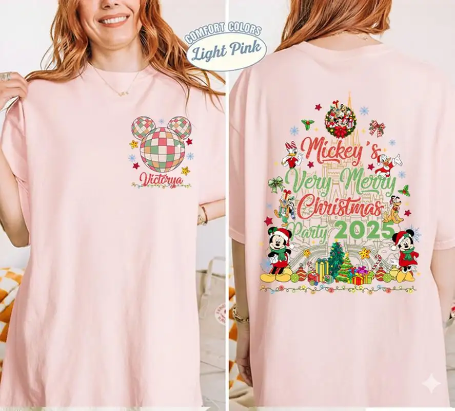 Custom Disneyland Christmas Family Matching Shirt