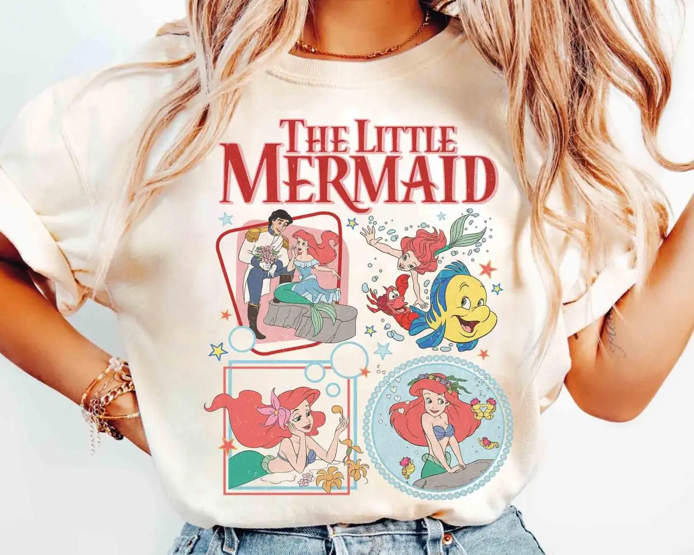 Disney Little Mermaid Shirt for Girls Princess Tour