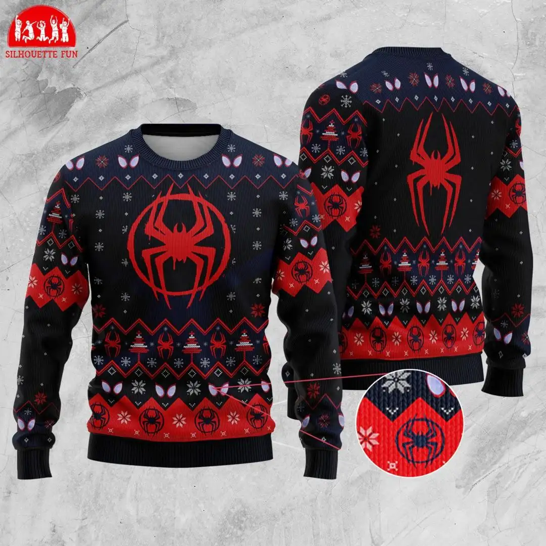 Miles Morales Spider-Man Ugly Christmas Shirt
