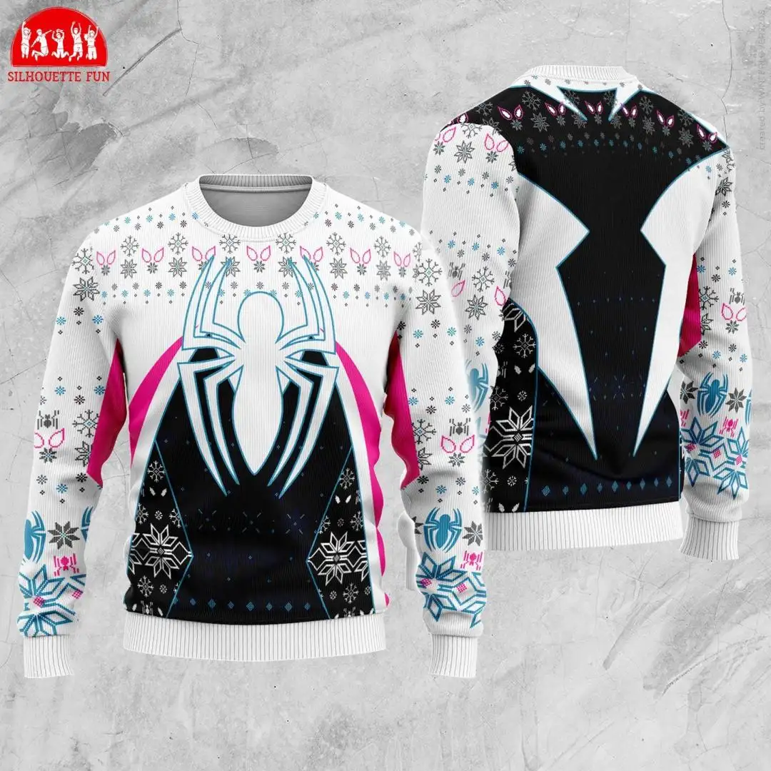 Ghost Spider Gwen Ugly Christmas Sweater Shirt