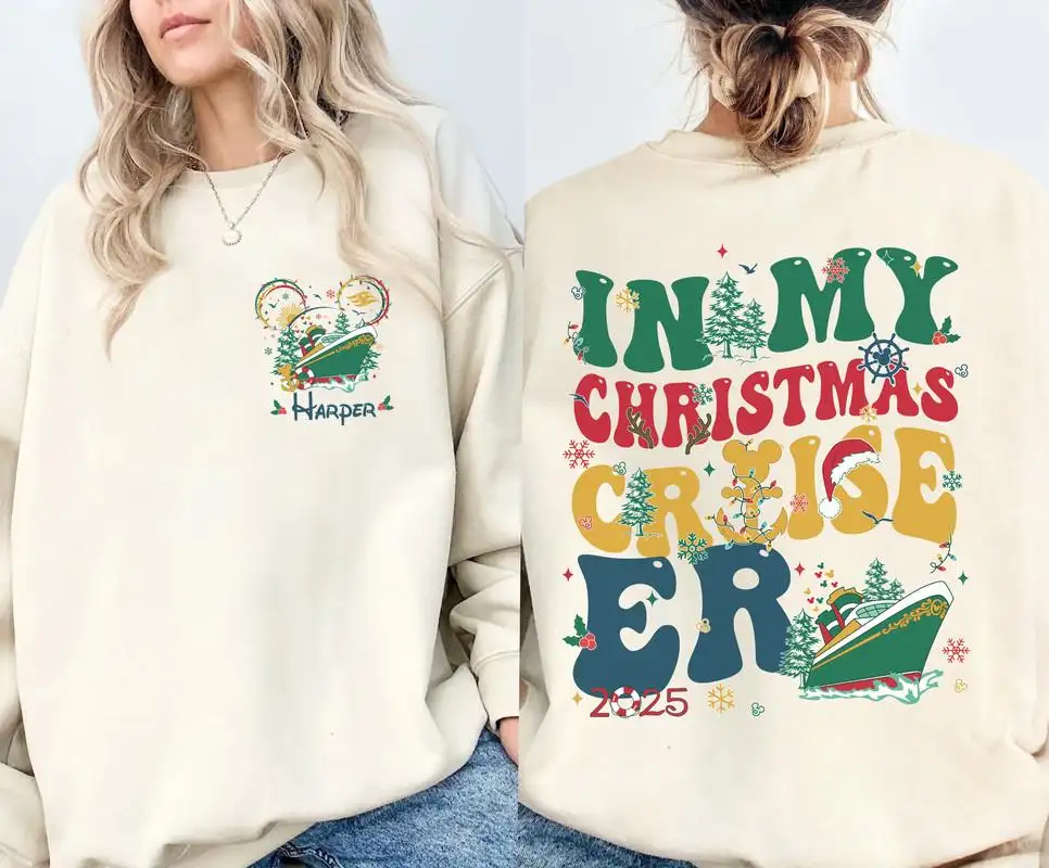 Disneyland Christmas Cruise Shirt Personalized Family Holiday Tee