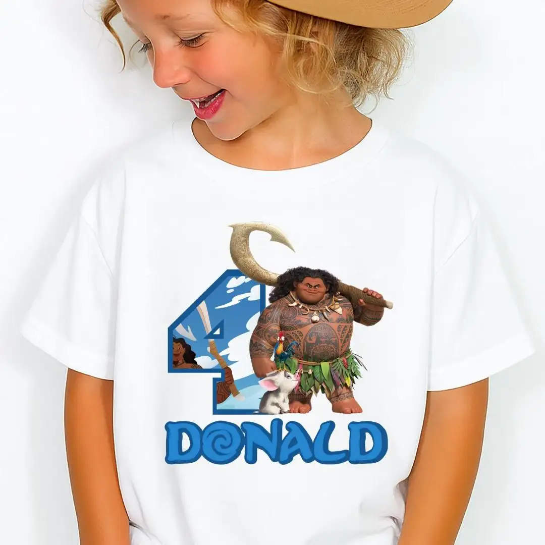 Moana Disney Birthday Shirt for Kids