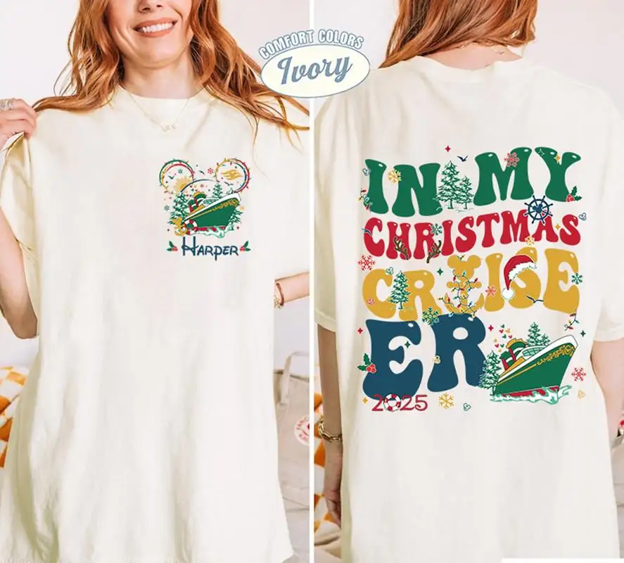 Disneyland Christmas Cruise Shirt Personalized Family Holiday Tee