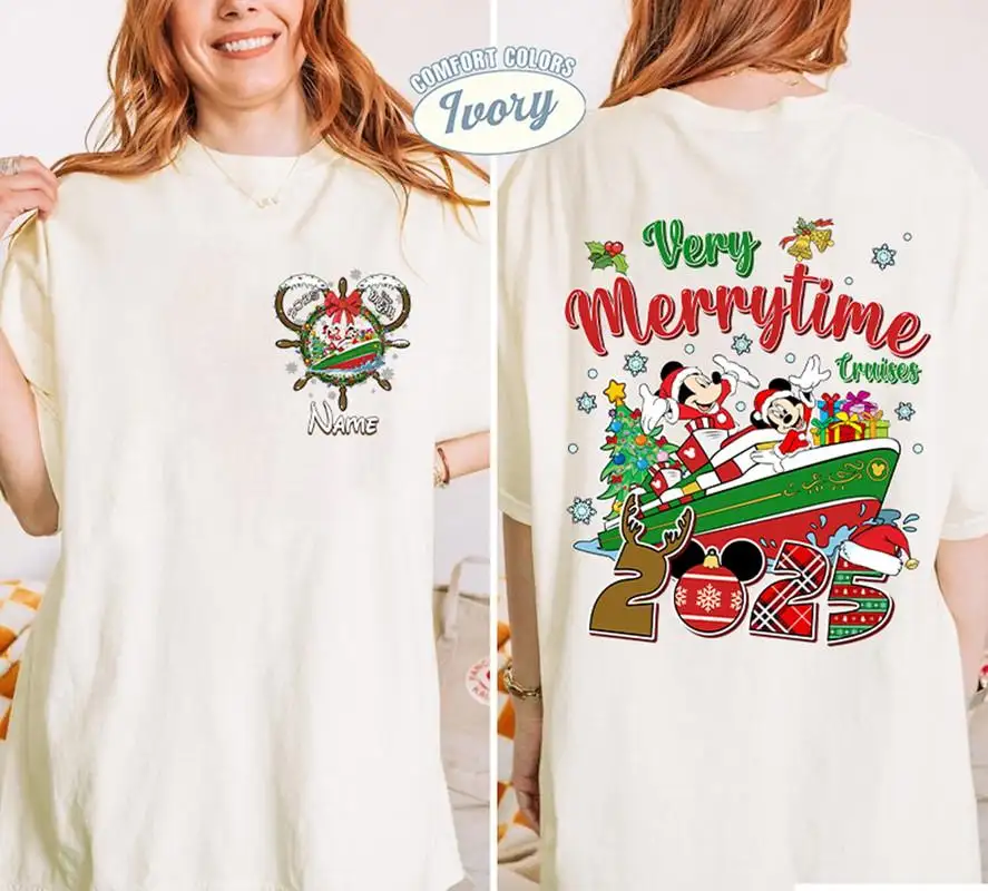 Disneyland Very Merry Christmas Cruise Family Shirt