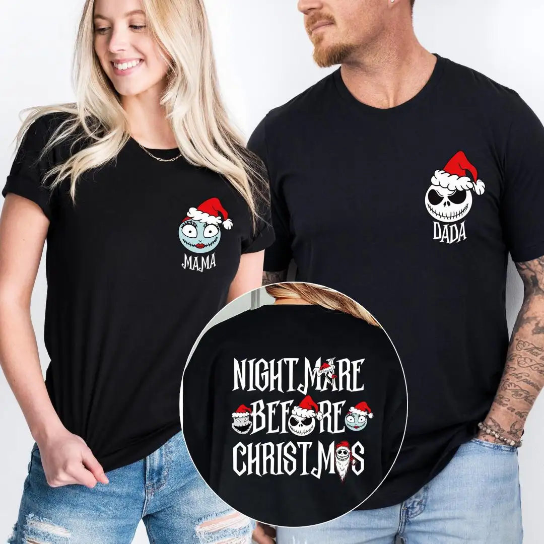 Disney Jack and Sally Family Christmas Shirt