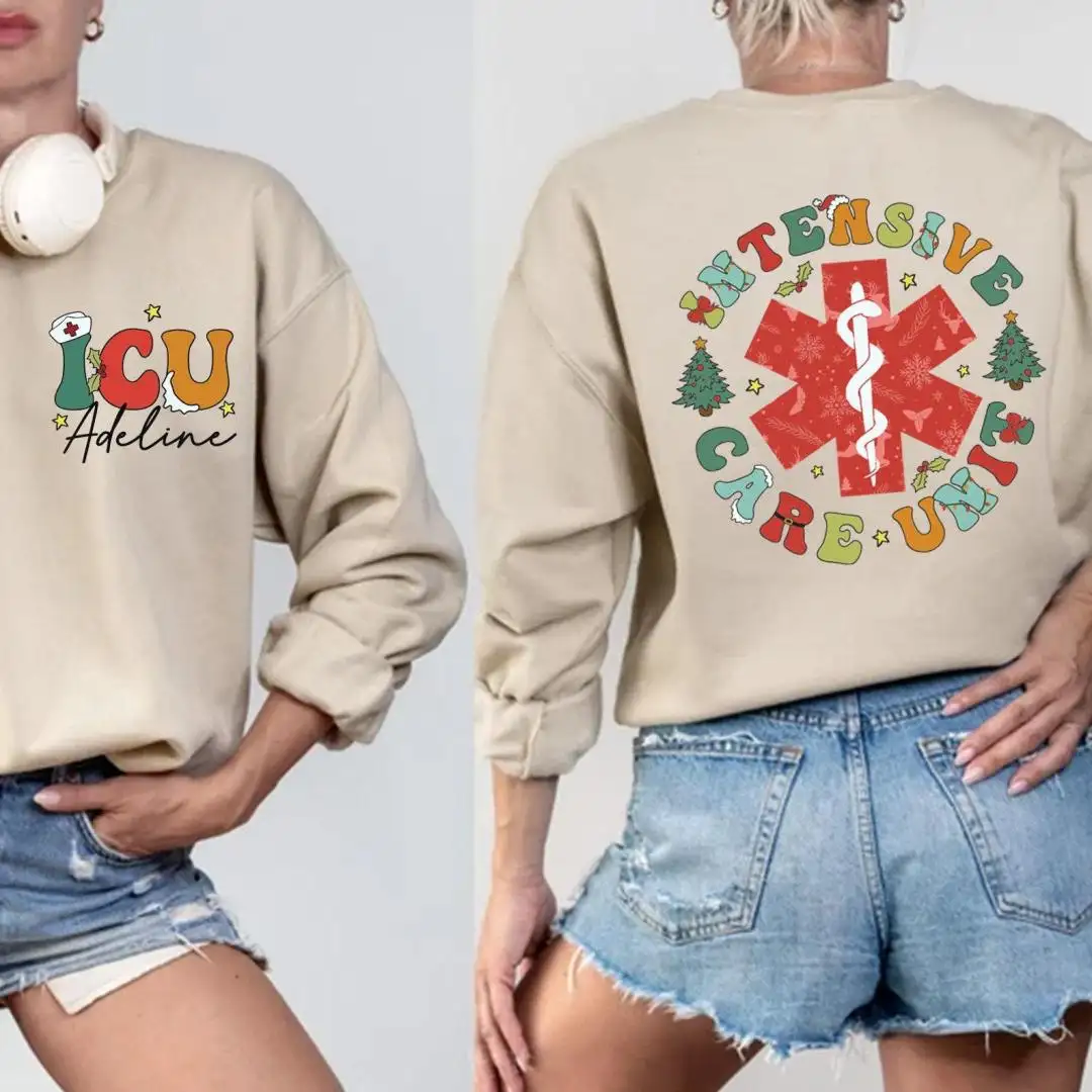 Custom Christmas ICU Nurse Shirt for RNs