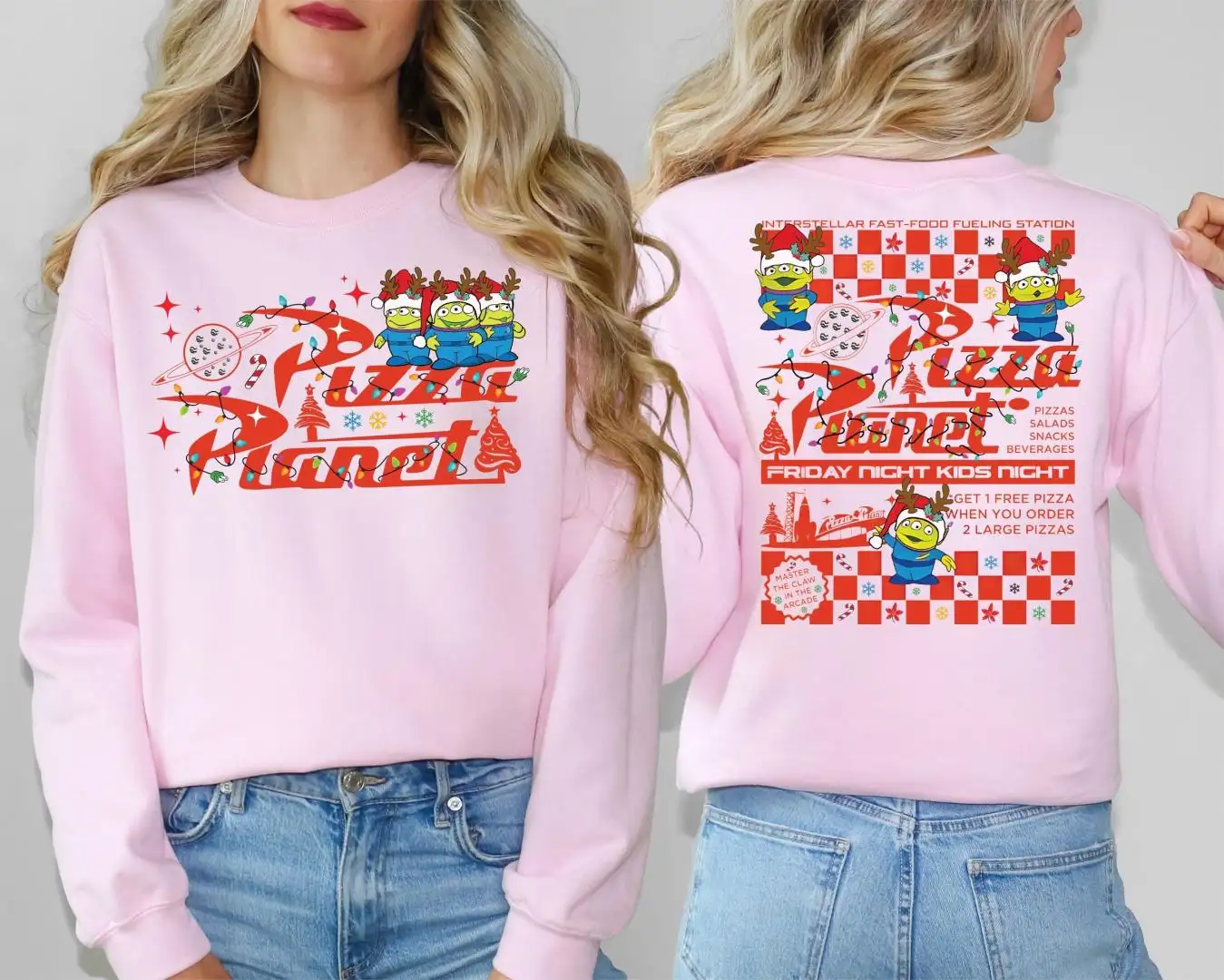 Disney Toy Story Pizza Planet Christmas Shirt