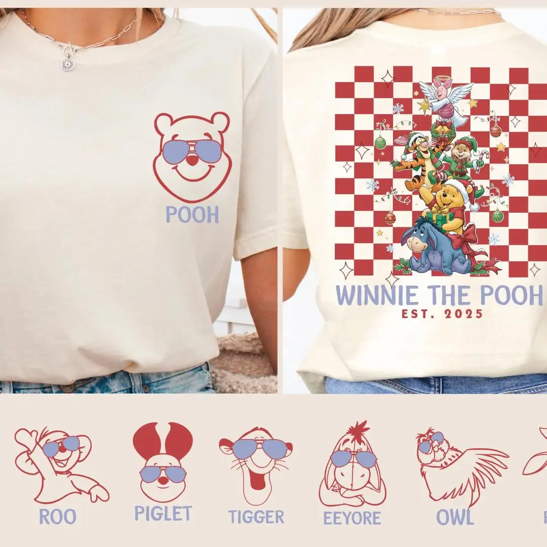 Disney Winnie The Pooh Christmas Family Matching Shirt