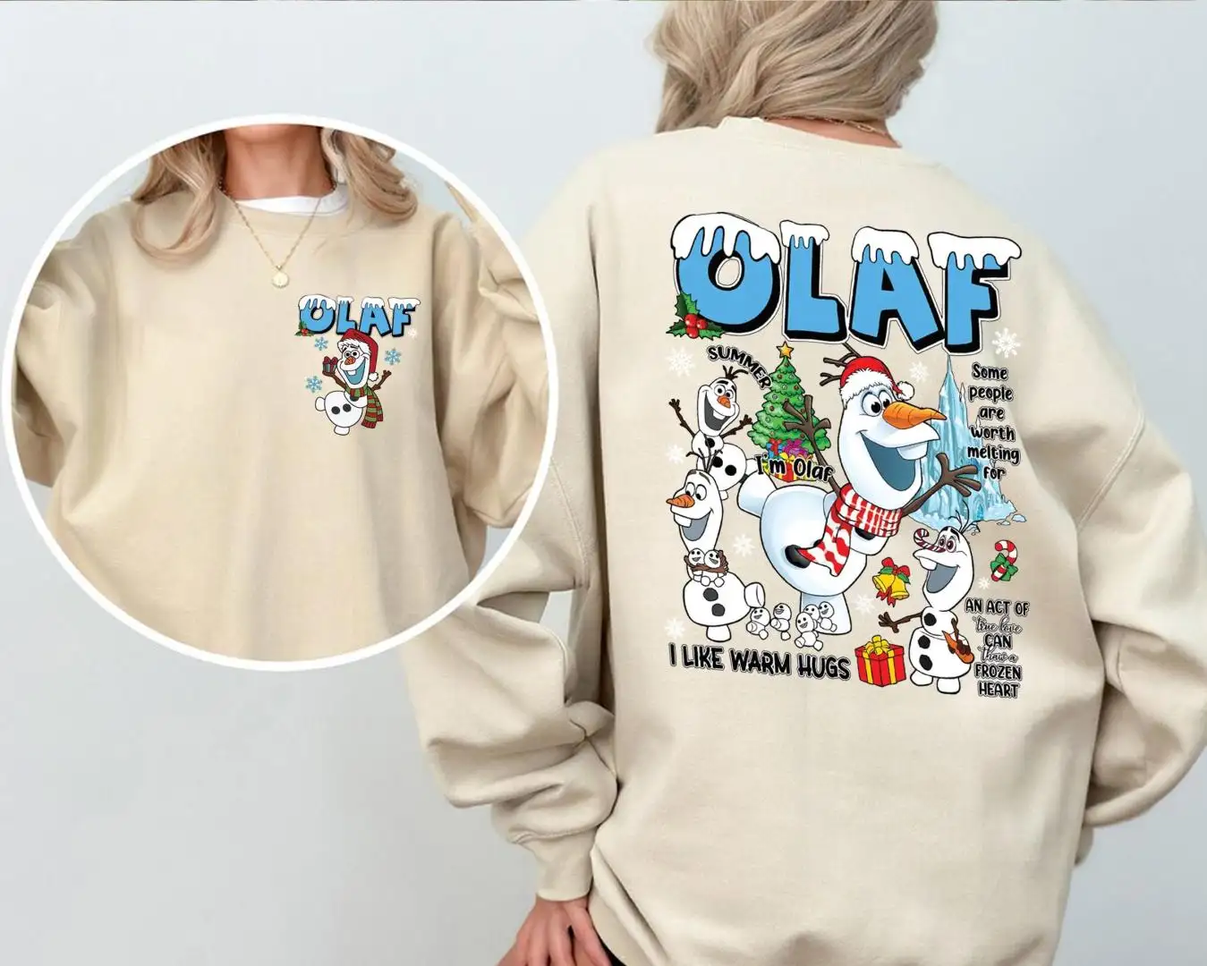 Disney Frozen Olaf Warm Hugs Christmas Shirt