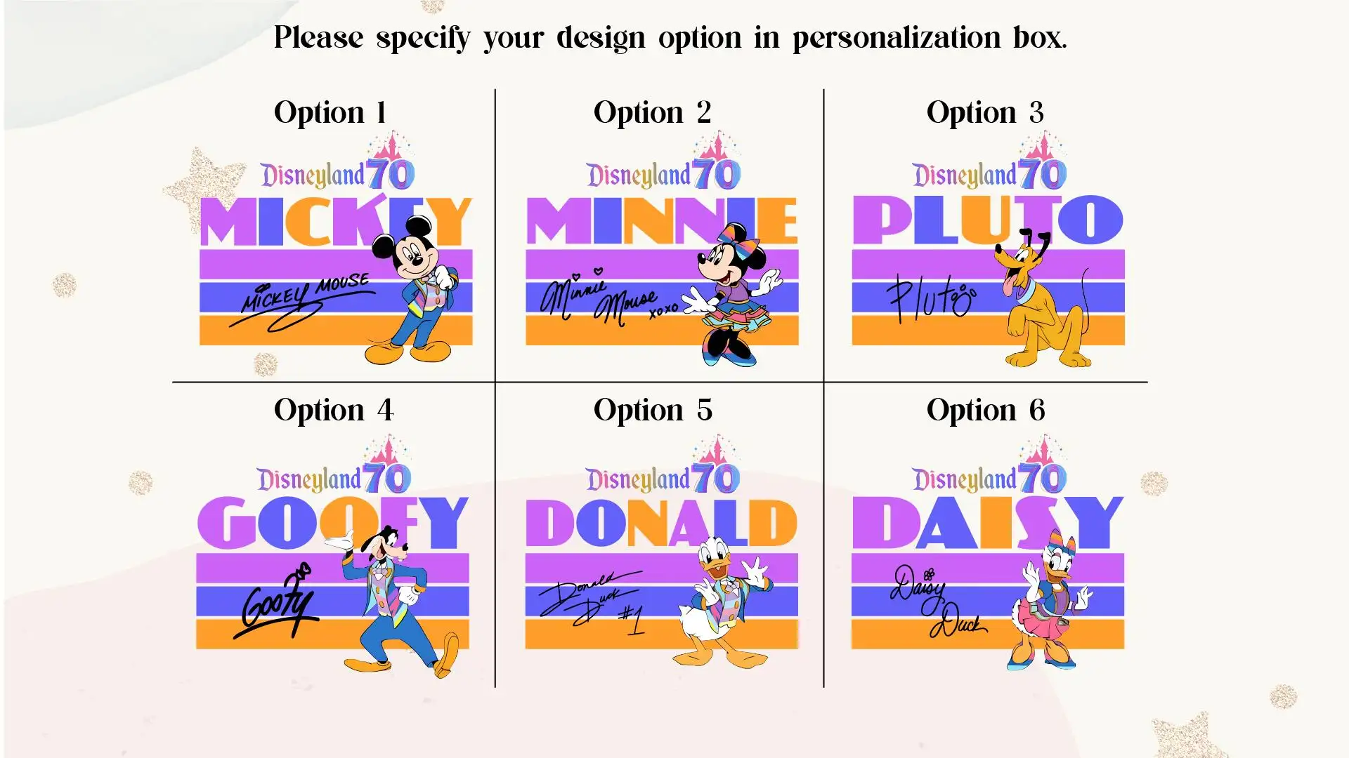 Disneyland 70th Anniversary Family Vacation Shirt